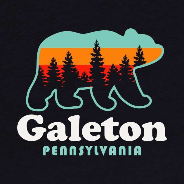 Galeton PA Galeton Pennsylvania Hunting Fishing Bear by PodDesignShop